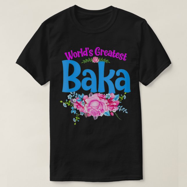 Womens World's Greatest Baka  Croatian Grandma VNe T-Shirt (Design Front)