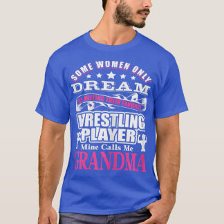Womens WRESTLING  Grandma Funny cotton t s  T-Shirt