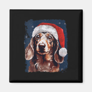 Womens Xmas Dachshund Christmas  Magnet