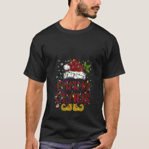 Womens Xmas Lights Matching Family Christmas Santa T-Shirt