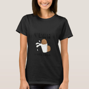 Womens Yeah I Can Dunk Milk & Cookies Basketball C T-Shirt