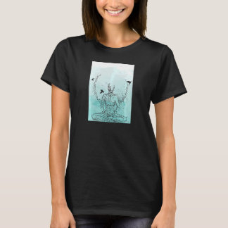Womens Yoga Bird Motivational Meditation is a way T-Shirt