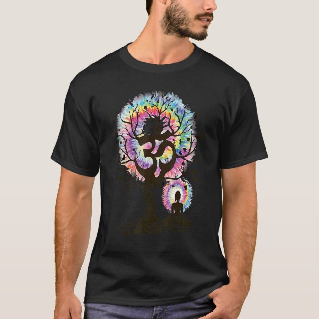 Women's Yoga Meditation India Zen Tree Beautiful B T-Shirt (Front)