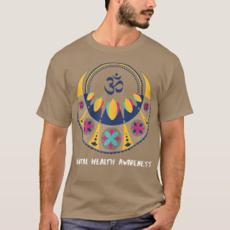 Womens Yoga Mental Health Awareness 7047 3127 T-Shirt
