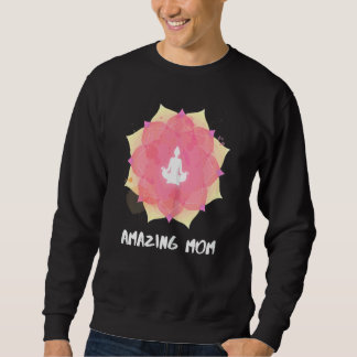 Womens Yoga Mom Mothers Day Mandala 3 Sweatshirt