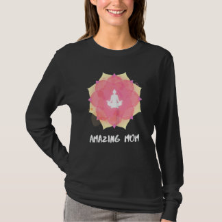Womens Yoga Mom Mothers Day Mandala 3 T-Shirt