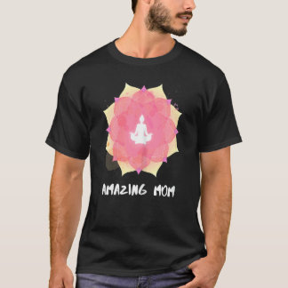 Womens Yoga Mom Mothers Day Mandala 3 T-Shirt