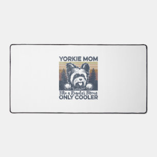 Womens Yorkie Mom _Yorkshire Mama Dog Mother's Day Desk Mat