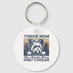Womens Yorkie Mom _Yorkshire Mama Dog Mother's Day Keychain