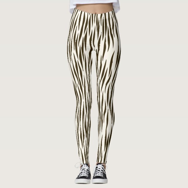 Women's  Zebra Print Leggings (Front)