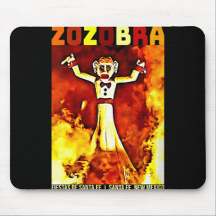 Womens Zozobra Fiestas De Sante Fe New Mexico Old  Mouse Pad
