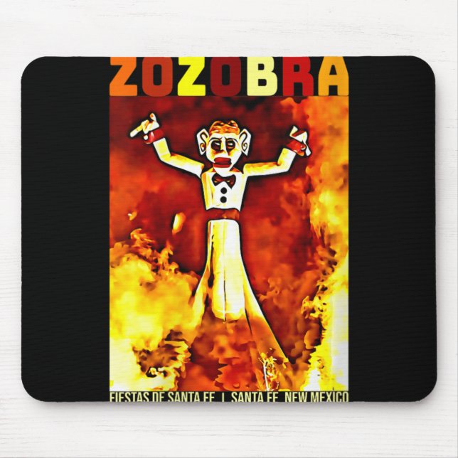 Womens Zozobra Fiestas De Sante Fe New Mexico Old  Mouse Pad (Front)