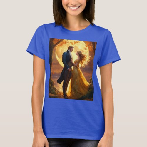 Woment T_shirt with New married couple design