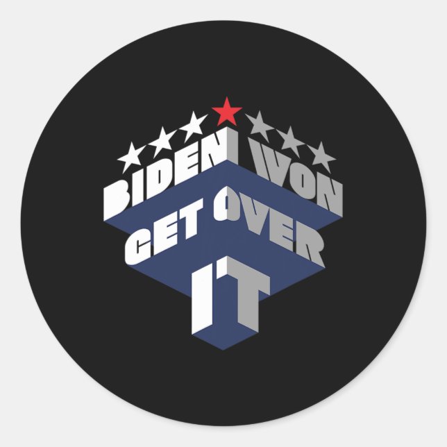Won Get Over It (we Did It)  Classic Round Sticker (Front)