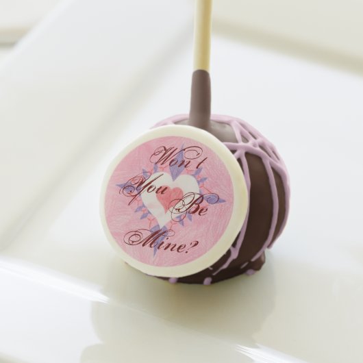 Won’t You Be Mine? Heart Cake Pops (Front Insitu)