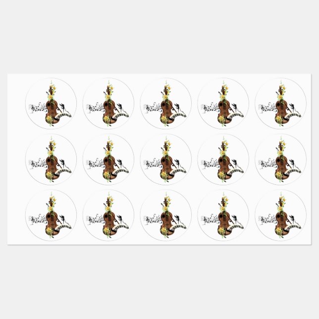 Wondeful violin  labels (Sheet)