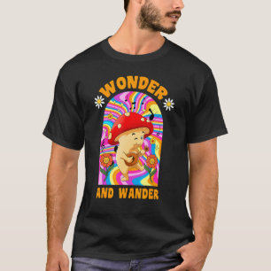 Wonder And Wander Mushroom  Plant Mom Fungi T-Shirt