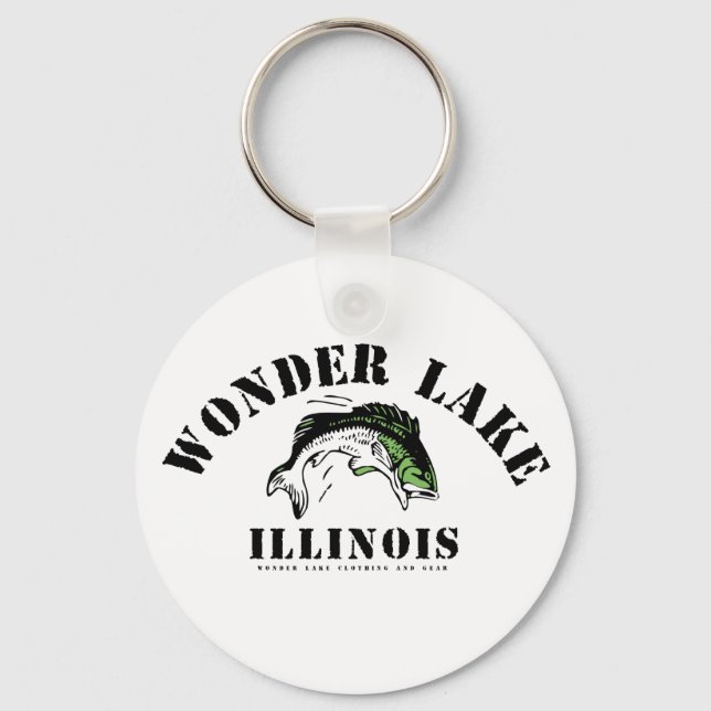 Wonder Bass Men's 2.25" Basic Button Keychain (Front)