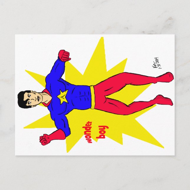 Wonder Boy  Postcard (Front)