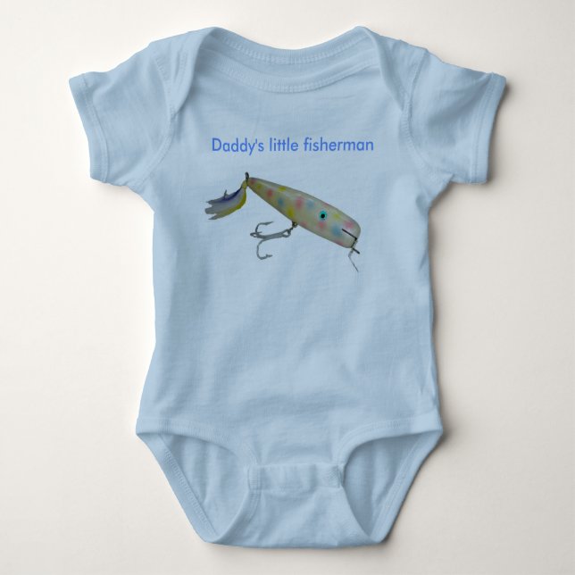 Wonder Bread Swimmer Saltwater Lure Baby Baby Bodysuit (Front)