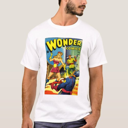 Wonder Comics 16 _ Tara _ 1940s Science Fiction  T_Shirt