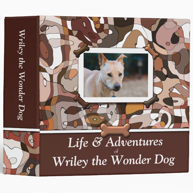 Wonder Dog Custom Photo Book (2") Binder (Front/Spine)