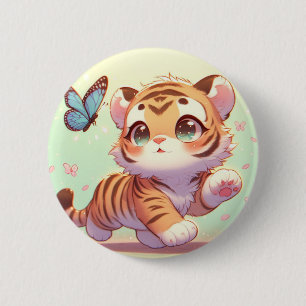 Wonder in a Kitten's Eyes Button