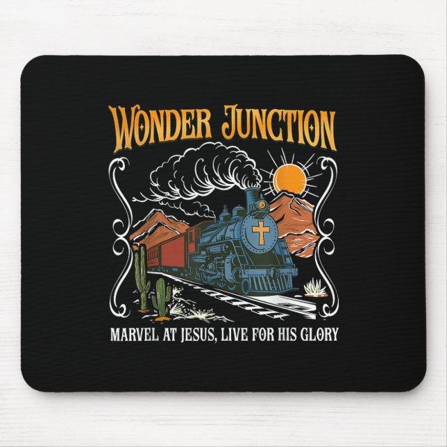 Wonder Junction Marvel At Jesus Christian Summer B Mouse Pad (Front)