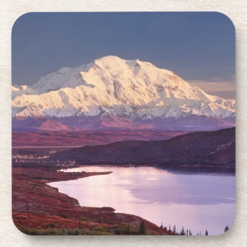 Wonder Lake and Mt Denali at sunrise in the Coaster