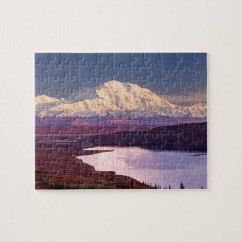 Wonder Lake and Mt Denali at sunrise in the Jigsaw Puzzle