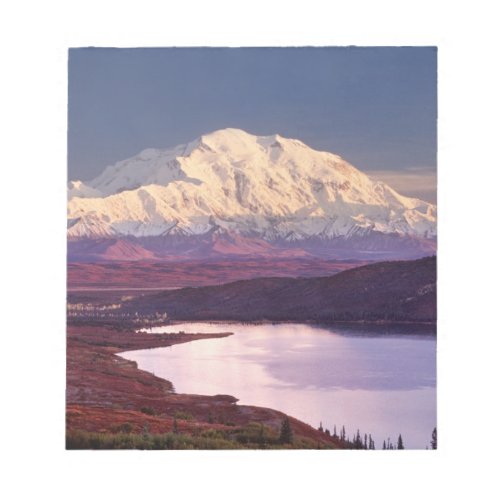 Wonder Lake and Mt Denali at sunrise in the Notepad