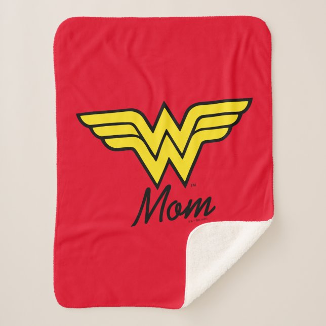 Wonder Mom Classic Sherpa Blanket (Front)