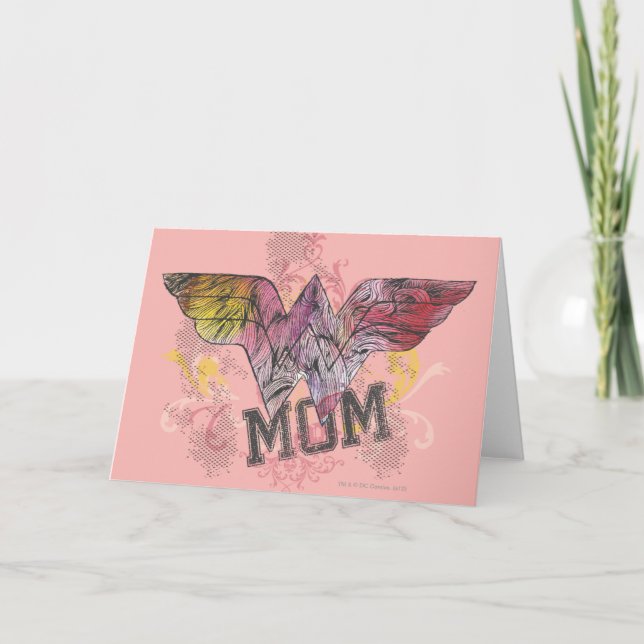 Wonder Mom Mixed Media Card (Front)