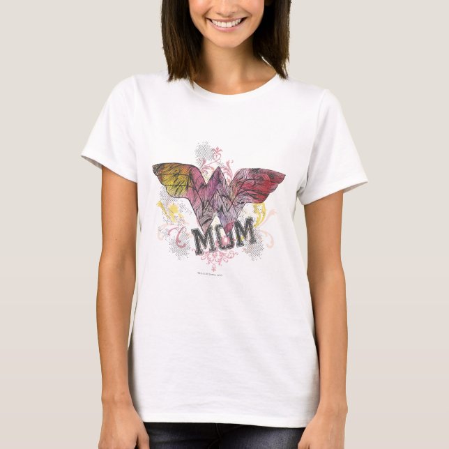 Wonder Mom Mixed Media T-Shirt (Front)