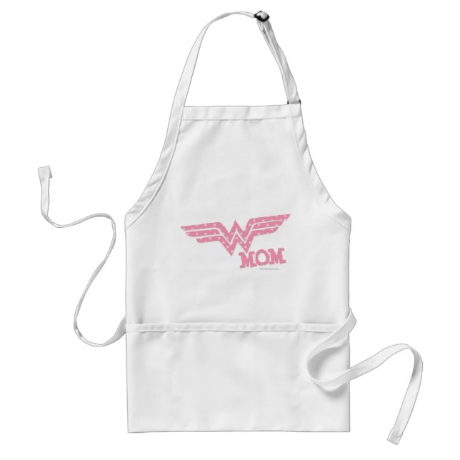 Wonder Mom Pink Adult Apron (Front)