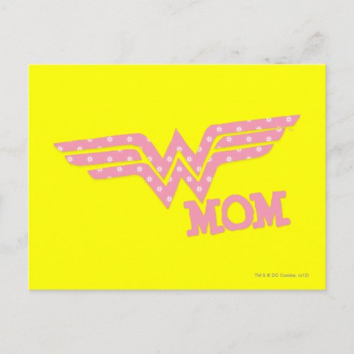 Wonder Mom Pink Postcard