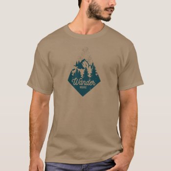 Wonder More Inspirational Outdoor Expression T-shirt by PNGDesign at Zazzle