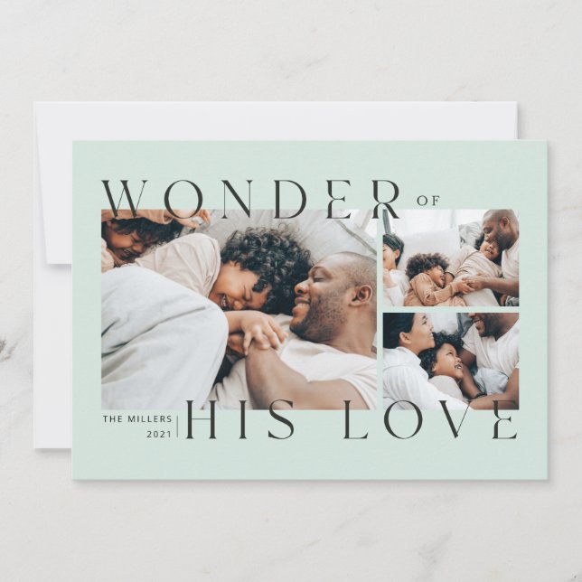 Wonder of His Love Christmas Card (Front)