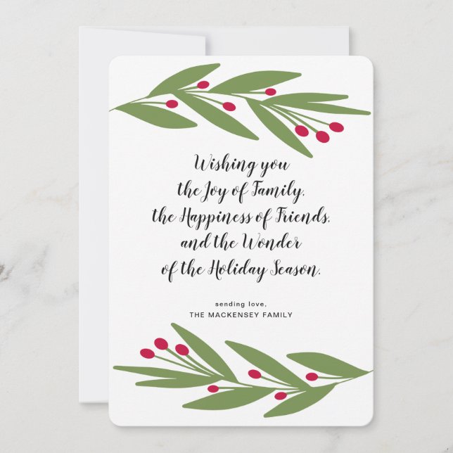 Wonder of the Holiday Season Card (Front)
