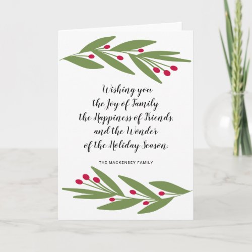 Wonder of the Holiday Season Greeting Cards