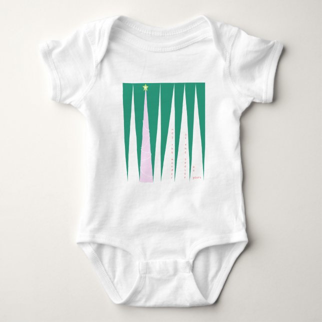 Wonder of the Season Christmas Tree Baby Bodysuit (Front)