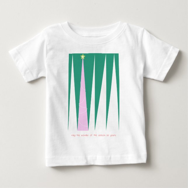 Wonder of the Season Christmas Tree Baby T-Shirt (Front)