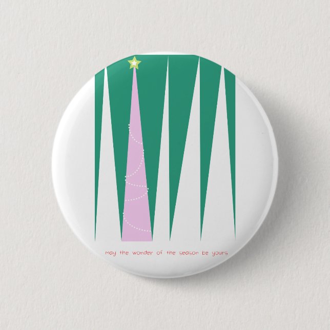 Wonder of the Season Christmas Tree Button (Front)