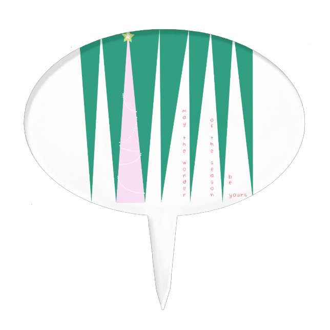 Wonder of the Season Christmas Tree Cake Topper (Front)