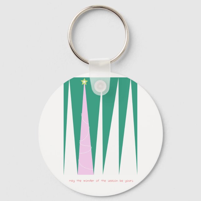 Wonder of the Season Christmas Tree Keychain (Front)