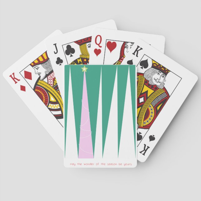 Wonder of the Season Christmas Tree Poker Cards (Back)