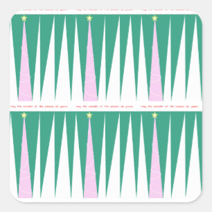 Wonder Of The Season Christmas Tree Square Sticker