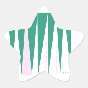 Wonder of the Season Christmas Tree Star Sticker