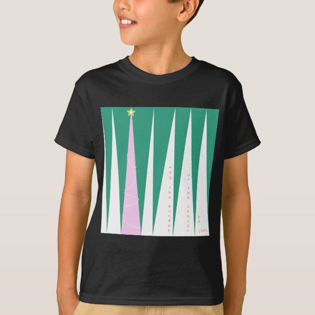 Wonder of the Season Christmas Tree T-Shirt (Front)