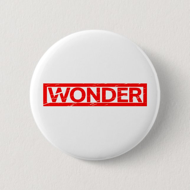 Wonder Stamp Pinback Button (Front)